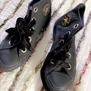All Black Converse High Tops